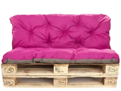 Coussins palettes 120x80 / 120x50cm coussins de palette Rosa, coussins de canapé de jardin, coussin palette exterieur