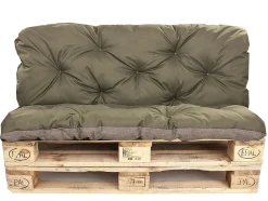Coussins palettes 120x60 / 120x40cm coussins de palette Vert, coussins de canapé de jardin, coussin palette exterieur