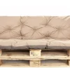 Coussins palettes 120x80 / 120x50cm coussins de palette Beige, coussins de canapé de jardin, coussin palette exterieur