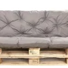 Coussins palettes 120x80 / 120x50cm coussins de palette Gris, coussins de canapé de jardin, coussin palette exterieur