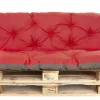 Coussins palettes 120x80 / 120x40cm coussins de palette Rouge, coussins de canapé de jardin, coussin palette exterieur