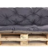 Coussins palettes 120x50 / 120x50cm coussins de palette Bleu foncé, coussins de canapé de jardin, coussin palette exterieur
