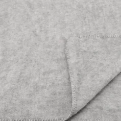Couverture chaude laine et mohair (220x240 cm - Gris clair)