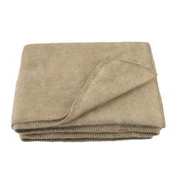 Couverture chaude laine et mohair (240x260 cm - Lin)