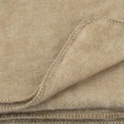 Couverture chaude laine et mohair (240x260 cm - Lin)
