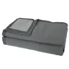 Couverture en 100% pure laine vierge 500g/m² (220x240 cm - Gris anthracite)