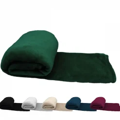Couverture, plaid polaire 150 x 200 cm en flanelle ultra doux - Vert - Vivezen