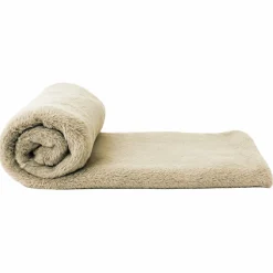 Couverture, plaid polaire, jeté de canapé 150 x 200 cm Cosy ultra doux - 100% Polyester - Beige - Vivezen