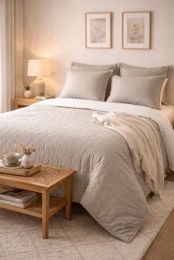 Couvre lit + taies Collection Chloé
