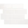 Crédence Adhésive Cuisine et Salle de Bain x4 - Carrelage Mural Smart Tiles, Blanc - 29,36 x 21,29cm