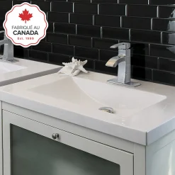 Crédence Adhésive Cuisine et Salle de Bain x4 - Carrelage Mural Smart Tiles, Noir - 29,36 x 21,29cm