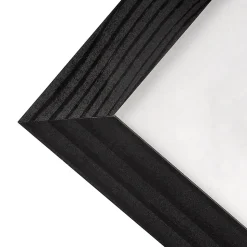Creative Home 4 x Cadre Photo 10x15 cm Noir Mural - Bois de Pin - Support Crochets - Accrocher Horizontalement ou Verticalement