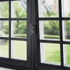 Crémone de fenêtre Armel aluminium noir L.11cm GoodHome
