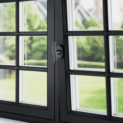 Crémone de fenêtre Armel aluminium noir L.11cm GoodHome