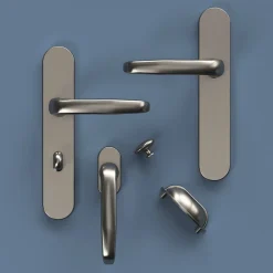 Crémone de fenêtre Govlin aluminium gris chromé L.13cm GoodHome