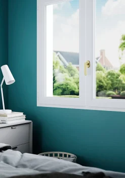Crémone de fenêtre Minzh aluminium doré satin L.12cm GoodHome