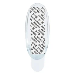 Crochet Clear Transparent Oval Taille Moyen Modèle