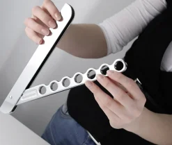 Crochet pliant gris Fackelmann Tecno