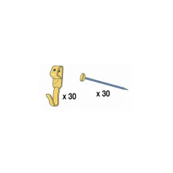 Crochet X N° 2 + 30 épingles Le Crochet X vendu par 30 pièces