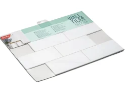 Dalle adhésive murale Wall Tiles premium D-C-Fix® effet marbre blanc L.34,5 x l.30cm