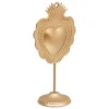 Déco à poser cœur The floral H35cm or - Atmosphera
