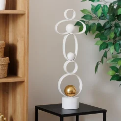 Déco à poser Rob blanc H65cm - Atmosphera