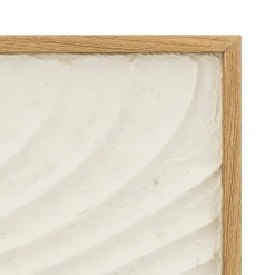 Déco mural 3D Hateya blanc 80x80cm - Atmosphera