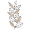 Déco murale Aurore en métal & rotin 56x29cm noir - Atmosphera