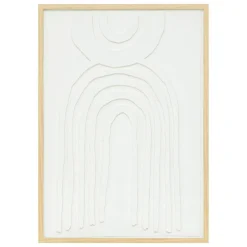 Déco murale Bobby 50x70cm Blanc - Atmosphera