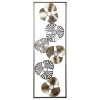 Déco murale Fleurs - métal 31x89 cm - Atmosphera