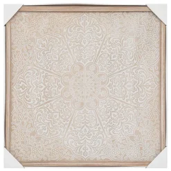 Déco murale Timea - hévéa et bois - 60x60 cm - Atmosphera