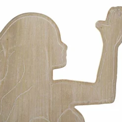 Décoration murale en mdf et métal Sirena 30.5x2x60 cm