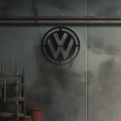 DÉCORATION MURALE EN MÉTAL - Logo de voiture - Marque emblématique allemande