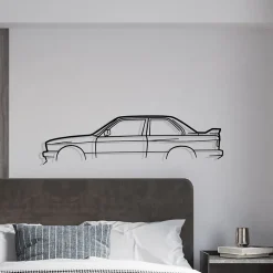 DÉCORATION MURALE EN MÉTAL - Silhouette de voiture - M3 E30