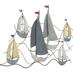 Décoration murale en métal Sea 114.5x3.5x62.5 cm