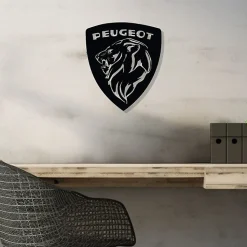 DÉCORATION MURALE EN MÉTAL - Logo de voiture - Marque emblématique française
