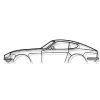 DÉCORATION MURALE EN MÉTAL - Silhouette de voiture - 240z 280z - 100 CM