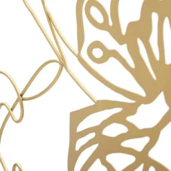 Décoration murale en métal Gold face 60x1x80 cm