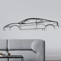 DÉCORATION MURALE EN MÉTAL - Silhouette de voiture - 360 Modena - 120 CM