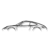 DÉCORATION MURALE EN MÉTAL - Silhouette de voiture - 911 carrera mod 997