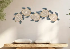 Décoration murale en métal Tartarughe 111.5x6.3x43 cm