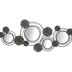 Décoration murale en métal Dark round 117x5.5x49 cm
