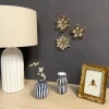Décoration murale fleur miroir doré Ø10cm Emde