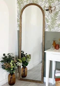 Décoration murale miroir abeille doré satiné Emde