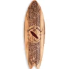 DECLINA, planche de surf décorative, décoration murale, surf déco, alu-dibond, Planche de surf déco Hawaii Beach, 100x30 cm