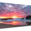 DECLINA, Tableau toile imprimée Paysage, Tableau déco toile Sunset, 100x50 cm