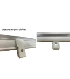DECORAIL - Tringle Rail Rideau Discret 1 m - Aluminium