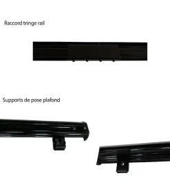 DECORAIL - Tringle Rail Rideau Discret 5 m - Aluminium