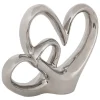 Double cœur déco Safina H.16,5cm résine - Atmosphera