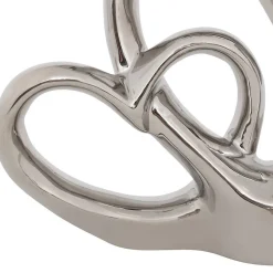 Double cœur déco Safina H.16,5cm résine - Atmosphera
